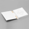 Notesik z ołówkiem -  Lilijka liście biały  - środek